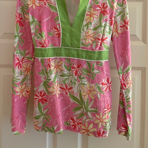 Lilly Pulitzer Linen Tunic Top - Picture 2 of 11